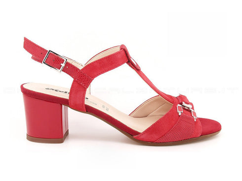 Melluso sandali con accessorio donna rosso